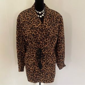 Leopard print jacket size 8